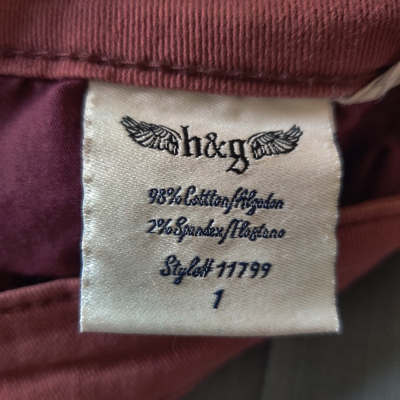 H & G  Dark Red Skinny Jeans - Picture 7 of 8
